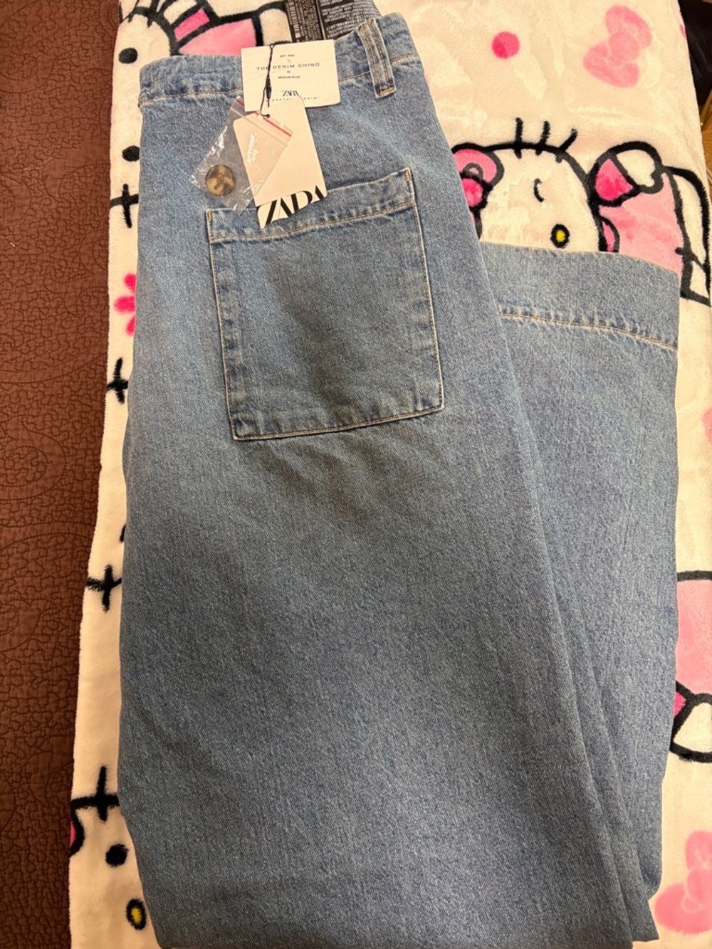 ZARA Light Blue Straight Leg Jeans